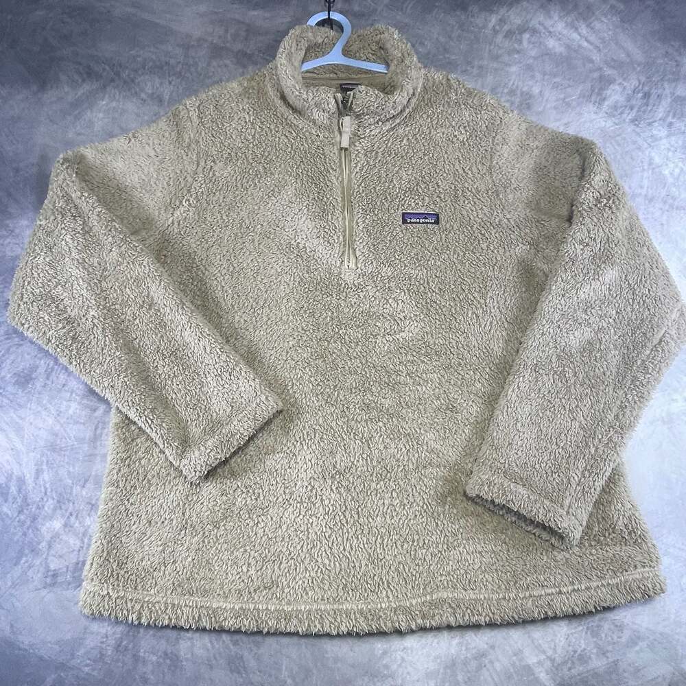 Patagonia Los Gatos 1/4-Zip Sherpa Fleece Pullover Beige XXL